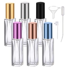 SWJLR SWJLR 6 Pcs 10ML Perfume Travel Refillable, Portable Perfume Atomizer, Cologne Travel Bottle, Travel Size Perfume Bottle Empty