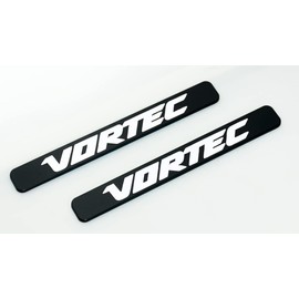 2Pcs Vortec Emblems Car Badge Replacement for 1500 2500hd Truck Sierra Silverado (White)