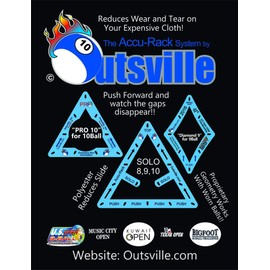 Accu-Rack Outsville Billiards Template Set (Solo, Diamond 9 and Pro 10)