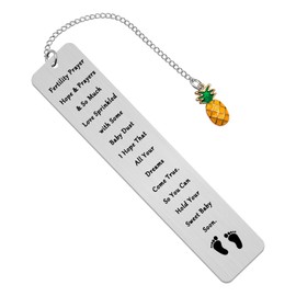 IVF Infertility Gift Bookmark IVF Pineapple Gift Fertility Prayer Gift IVF Support Gift IVF Transfer Day Gift IVF Pregnant Wish Gift IVF Encouragement Gift IVF Gift for Infertility Mom