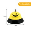 Stainless Steel Table Bell, Yellow Smile Metal Service Bell with