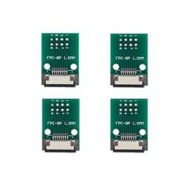 MTCELL 4 Pcs FFC FPC PCB Converter Board 8 Pin 1mm 0.5mm Pitch to Dip 2.54mm for FCC Cable Couple Extend Adapter