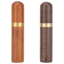 2 Pcs Wooden Sewing Needle Organizer, Home Sewing Needle Organizer, Leather Sewing Tool Organizer for Fine Needles, Toothpicks(Ebony + Rosewood)