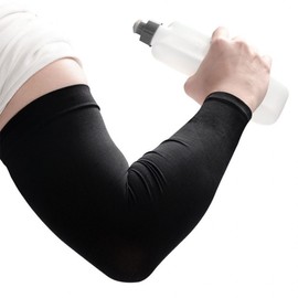 High-Elasticity UV Protection Cooling Arm Sleeves DK-0324 Black/ONE 3ea