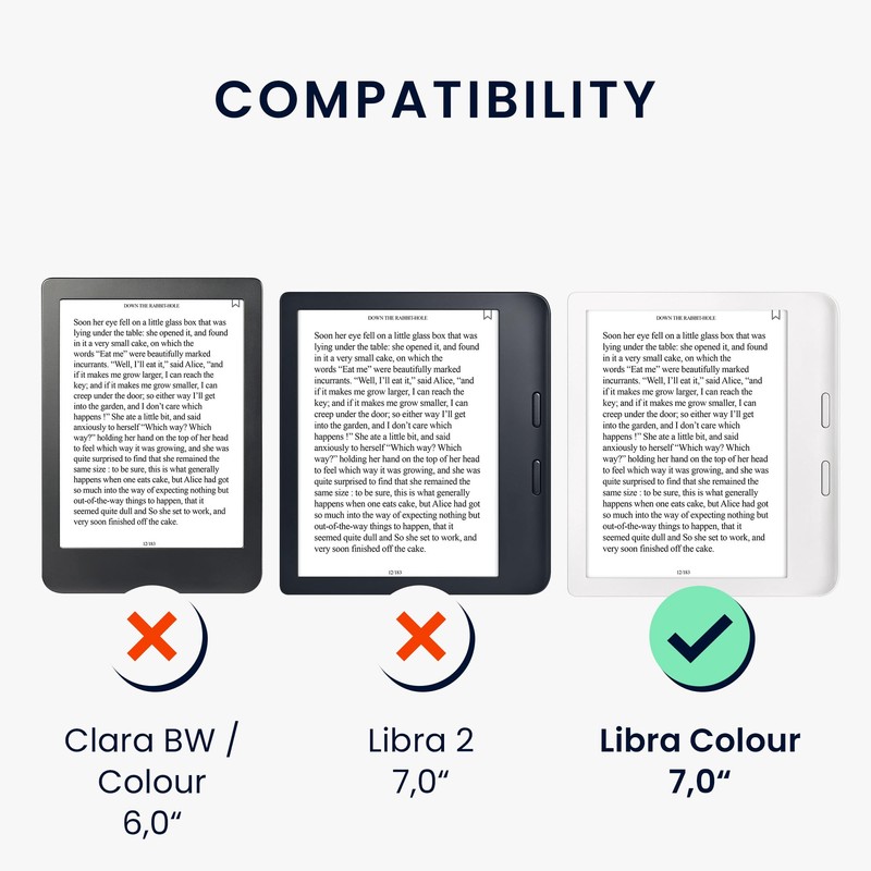 kwmobile Protective Case Compatible with Kobo Kobo Libra Colour /