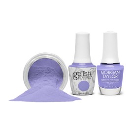 Gelish & Morgan Taylor Spring Collection Now & Zen Trio - 15ml Gel Polish, 15ml Lacquer & 1.5 oz Xpress Dip Powder. Long-Lasting, High-Shine, Chip-Resistant, Vibrant (Can’t Burst My Bubble, 3pcs)