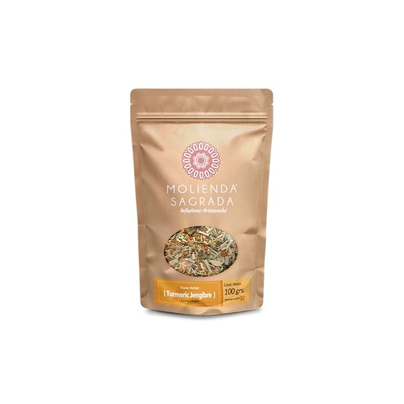 Molienda Sagrada Tisana Turmeric Jengibre/Infusión Herbal con toque Especiado 100