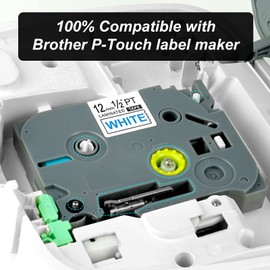 PROFICETIK 4 x Multicolor Labels Compatible with Brother Ptouch Label Tape Replacement for Brother P Touch Tze Tape 12mm Laminated Cassette, for Brother Label Maker PT-h110 1000 1010 1080
