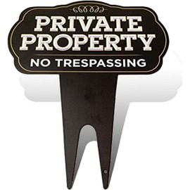 Eletina private property no trespassing sign,Authority ultra reflective metal yard sign protect your home,safety and privacy warning sign/Private Property NO Trespassing Yard Signs 12x15 in