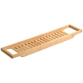 KESPER 92257 FSC Certified Bamboo Bath Caddy / Shelf for Bathroom Utensils