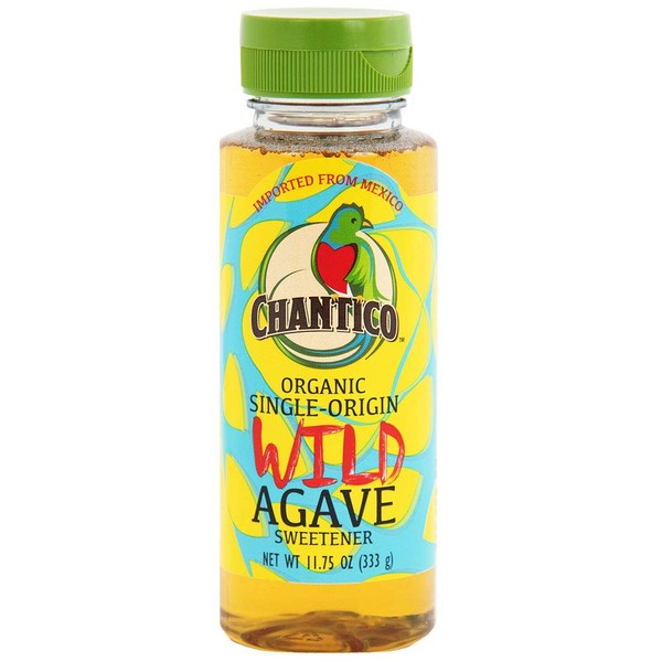 Chantico Agave Sweetener (Wild Agave, 11.75oz Bottle) Organic Natural Sugar Substitute with a Low Glycemic Index and a Premium Food Taste - Stevia Alternative and Honey Replacement
