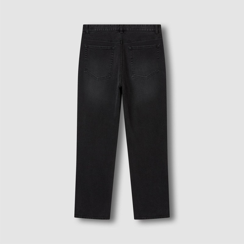 JAJU [JAJU/자주] 남 기모 스트레이트 데님 팬츠_다크 그레이 [JAJU] Men's