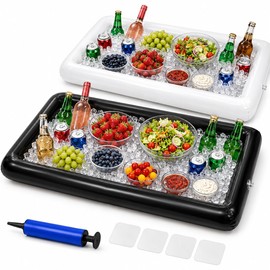 2 Pack Inflatable Serving Bars (Black+White)