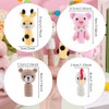 ORIGACH 8 Set Animal Finger Puppets Crochet Kit for Beginner