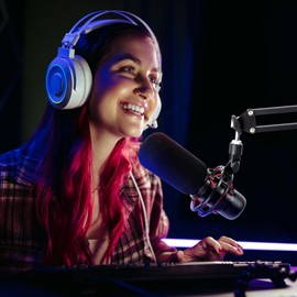 YOUSHARES Mic Cover Foam for HyperX ProCast Condenser Mic - ProCast Microphone Pop Filter Mic Windscreen for Streaming, Podcast, and Recording to Blocks Out Plosives