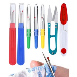 TPZORJX Seam Ripper, Seam Ripper, Seam Ripper Set with Protective Cap, Professional Thread Separator for Removing Unwanted Hems, Seam Ripper Set of 7 (Colour Random)