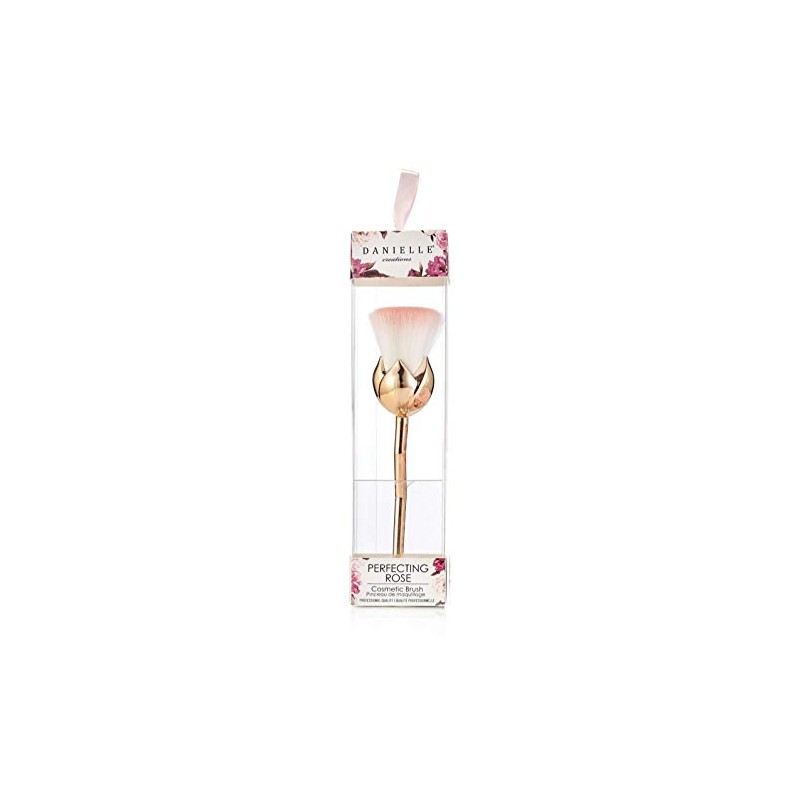 Danielle Creations Vintage Floral Rose Cosmetic Brush Blush Pink