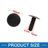 A ABSOPRO Plastic Rivets 5 mm Plastic Black (Set of