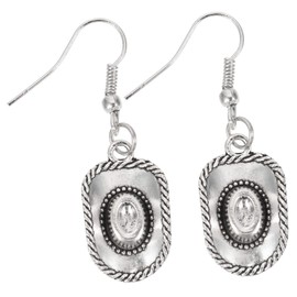Beavorty Cowgirl Hat Dangle Earrings Western Jewelry for Women Durable Party Accessories for Cosplay and Celebrations Lightweight and Comfortable Design