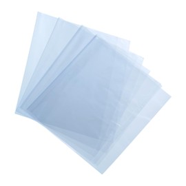 uxcell 100Pcs 6x4 Inch Shrink Wrap Bags, Blue Clear PVC Heat Shrink Wrap for Gift Basket, Bath Soaps, Candles and Homemade DIY Projects