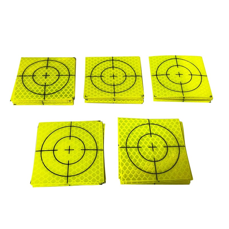 60PCS 60×60mm Green Reflective Survey Targets, Adhesive Reflective Tape Target