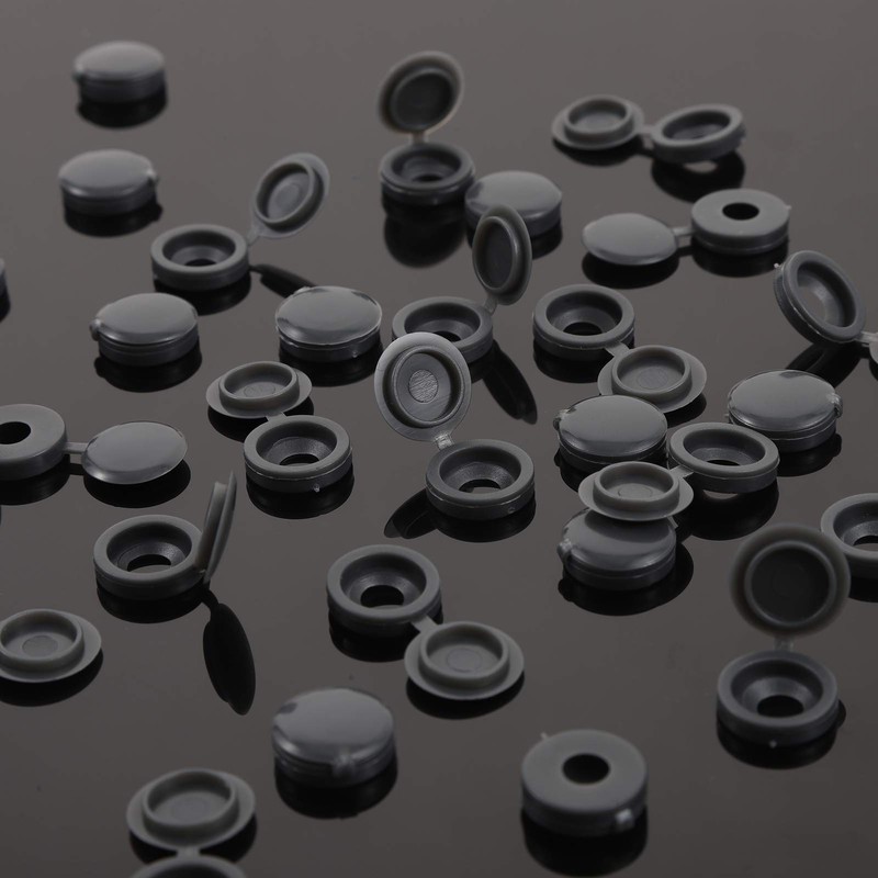 Firtink 200 Pcs Screw Cap, Plastic Hinged Screw Head Covers