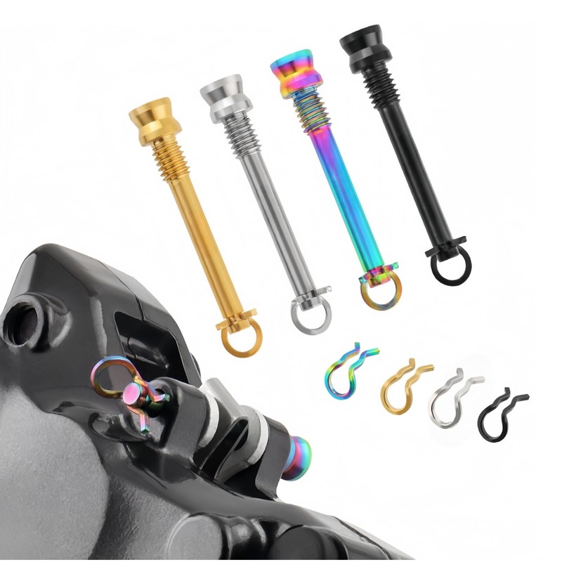 JMFahrrad Titanium Bike Disc Brake Caliper Bolts, Mountain Bicycle Brake