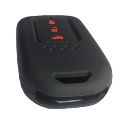 ZIAN Honda Dedicated Smart Key Case 3 Buttons Accord Grace Odyssey Step Wagon Fit Step Wagon Spudder Fit Hybrid Fed Vezel Civic CR-Z Cover (MY-BT3J-1) (Black 2 (Red Button))