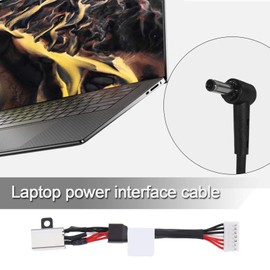 EMSea Notebook DC Power Interface Charging Port Jack Socket Connector Harness Wire Cable Compatible with Dell XPS 15 9550 9560 DC30100X300 P56F