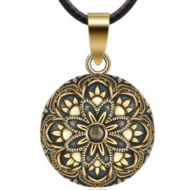 Eudora Harmony Vintage Style Creative Music Wishing Chime Ball Pendant Necklace for Women Ladies Best Jewellry Original Gift, 45inch