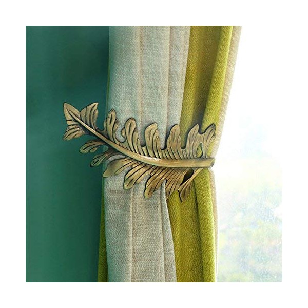 SUQ I OME 1 Pair New European Leaf Curtain Tiebacks