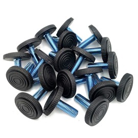 Enborpe 20 Pcs Furniture Leveling Feet, Adjustable Furniture Feet, Non-Slip, M8 Screw in Threaded for Table, Chair, Cabinet, Base Diameter 27mm