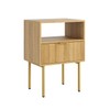 Masupu Night Stand,Mid-Century Modern Bedside Table with Storage Drawer and