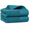 PiccoCasa 100% Cotton Hand Towels, 2 Pack Thick Face Towel