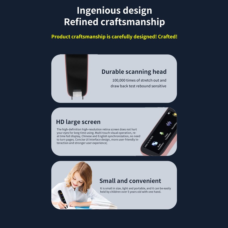 Scan Reader Pen International Edition ABS Multifunctional Smart Voice Translator