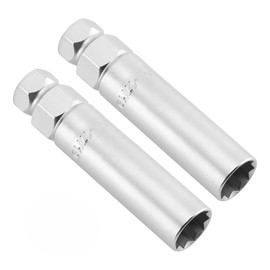 CASOMAN 2-Piece 10 Spline Lug Nut Key, Wheel Lock Removal Tool Kit for Easy Removing and Installing Aftermarket & Factory Wheel Tire Lug Nuts, CR-V Steel