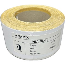 Generic PSA Sticky Back Longboard Continuous Sandpaper Roll, 2-3/4"" Wide, 25 Yards Long - for Automotive & Woodworking Air File Long Board Sanders, Hand Sanding Blocks ((Grit-80)), Yellow