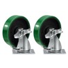 5" Industrial Caster Wheels, Heavy Duty Casters, Premium Polyurethane Tread
