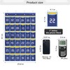 MISSLO Numbered 36 Pocket Chart for Classroom Calculator Holder Cell
