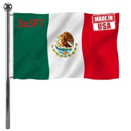 Jayus Mexico Flags 3x5 Outdoor Double Sided Heavy Duty Mexican MX National Flag Banner with 2 Grommets