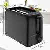 OVENTE Electric 2 Slice Toaster Machine with 6-Shade Browning Selector