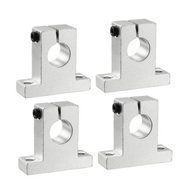 sourcing map Set of 4 Rail Guide Bars for Linear Guide SK16 for 16 mm Diameter Shaft