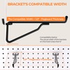 INCLY 8 Pack 6" Pegboard Shelf Hooks, 1/4" Peg Board
