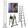 Telescopic Ladders A-Frame Ladder 5m(2.5m+2.5m) Extension Ladders with One Button