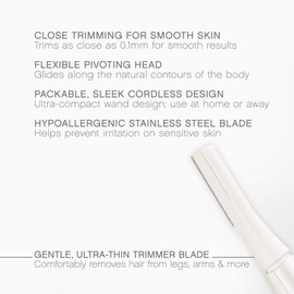 Panasonic Full Body Hair Removal for Women, Portable Sleek Design, Gentle for Bikini, Underarm, Legs Areas, Pink, 1 Count (Pack of 1)