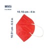 SPARC LIGHTING 5-Layer Disposable Ruby Red Face Mask Made in