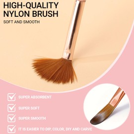 3pcs Soft-bristled Nail Brush Set – Professional Nail Art Brushes, Durable, High-Performance Brushes for Beginners & Pros. Perfect for Art, Sculpting, & Precision Designs