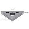 Cuadrados de carpintería, regla triangular, aleación de aluminio, calibre de