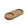 Zassenhaus Salt/Pepper Mill Holder, natural beech, 17 x 8 x