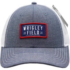 Peerless Embroidery Wrigley Field 1914 Snapback Trucker Mesh Heather Blue/White 83-1279